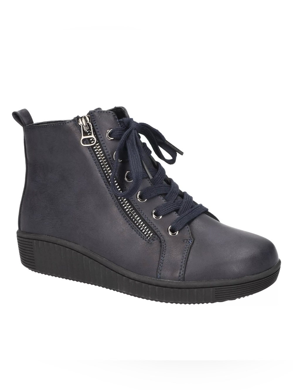 Easy Street Hollyann Women's Slip Resistant Ankle Boots Navy NWT 9.5M